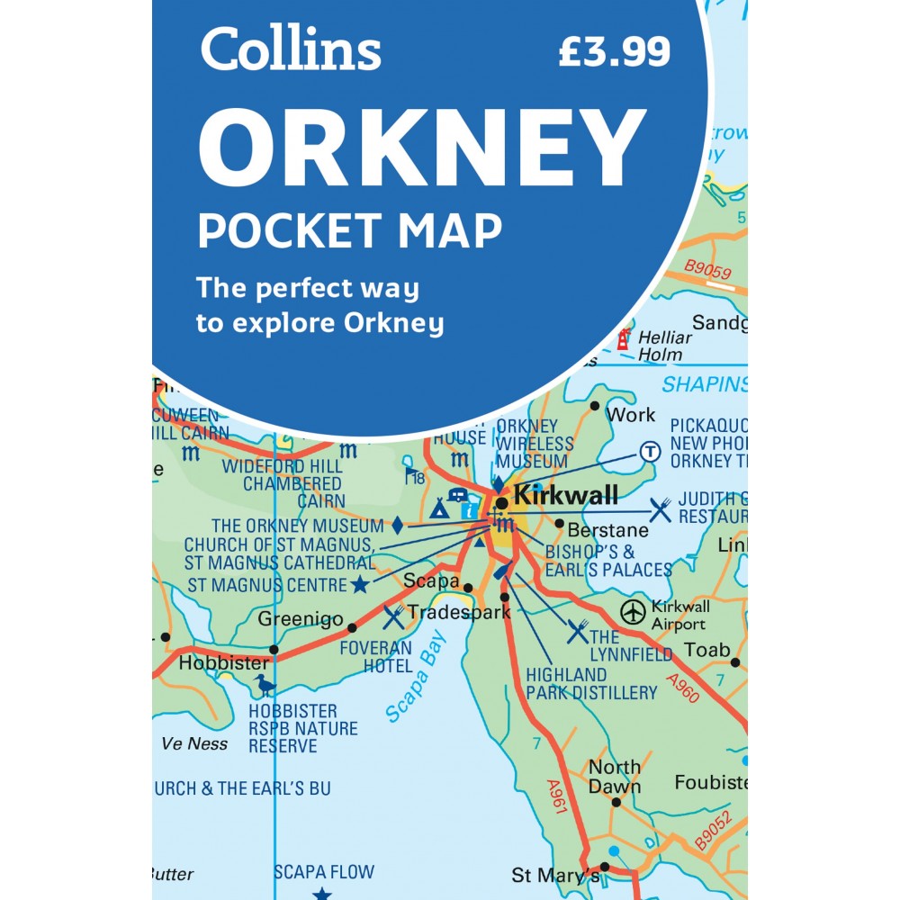 Orkney Pocket map Collins